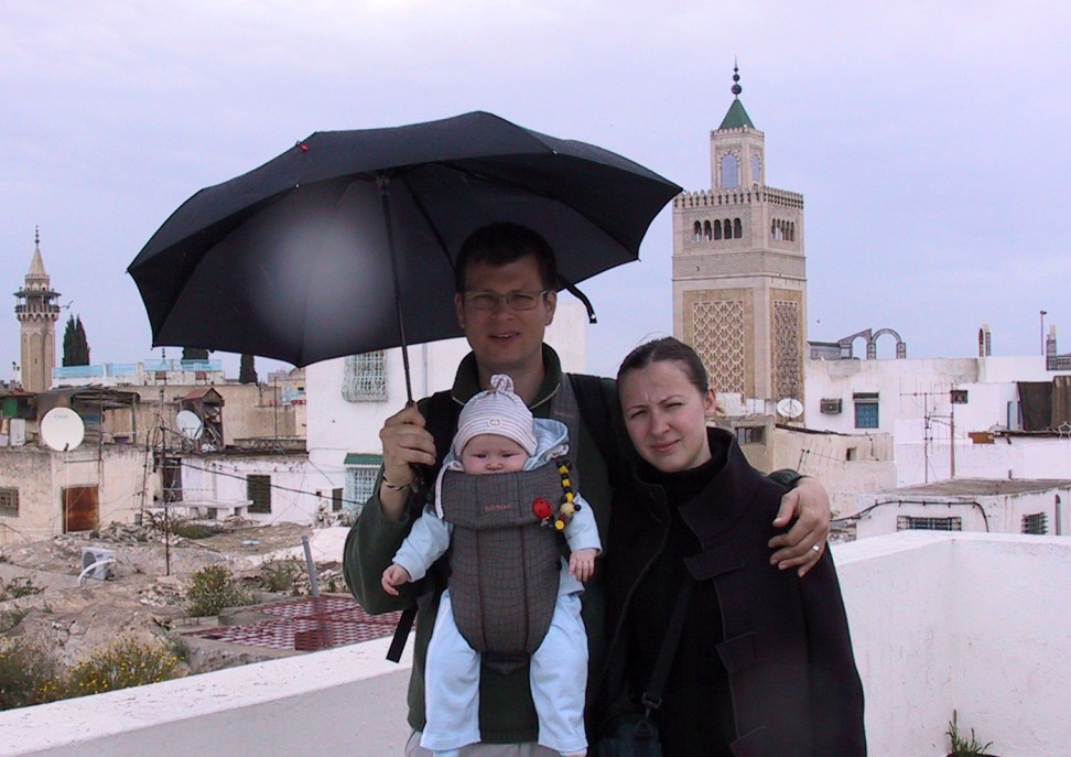 В Тунисе под дождем
